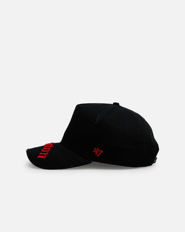 47 Brand Houston Astros 'Destruct Gothic Visor' 47 Offside Strapback Black