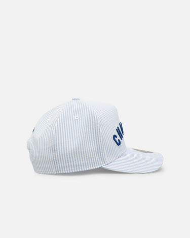 Mitchell & Ness Chicago Cubs 'Seersucker' Pro Pinch Snapback Blue/White