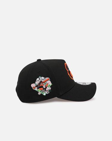 New Era Baltimore Orioles 'Floral Side Patch' 9FORTY A-Frame Snapback Official Team Color