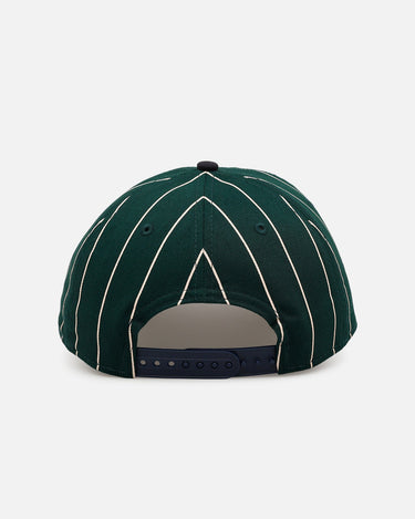 New Era Detroit Tigers 'Pinstripe' 9FORTY A-Frame Snapback Dark Green