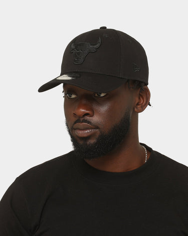 New Era Chicago Bulls 'Black On Black' 9FORTY Casual Strapback Black/Black