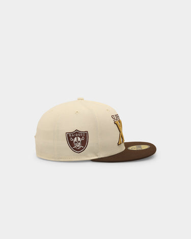 New Era Oakland Athletics '1981 Super Bowl' 59FIFTY Fitted Chrome White
